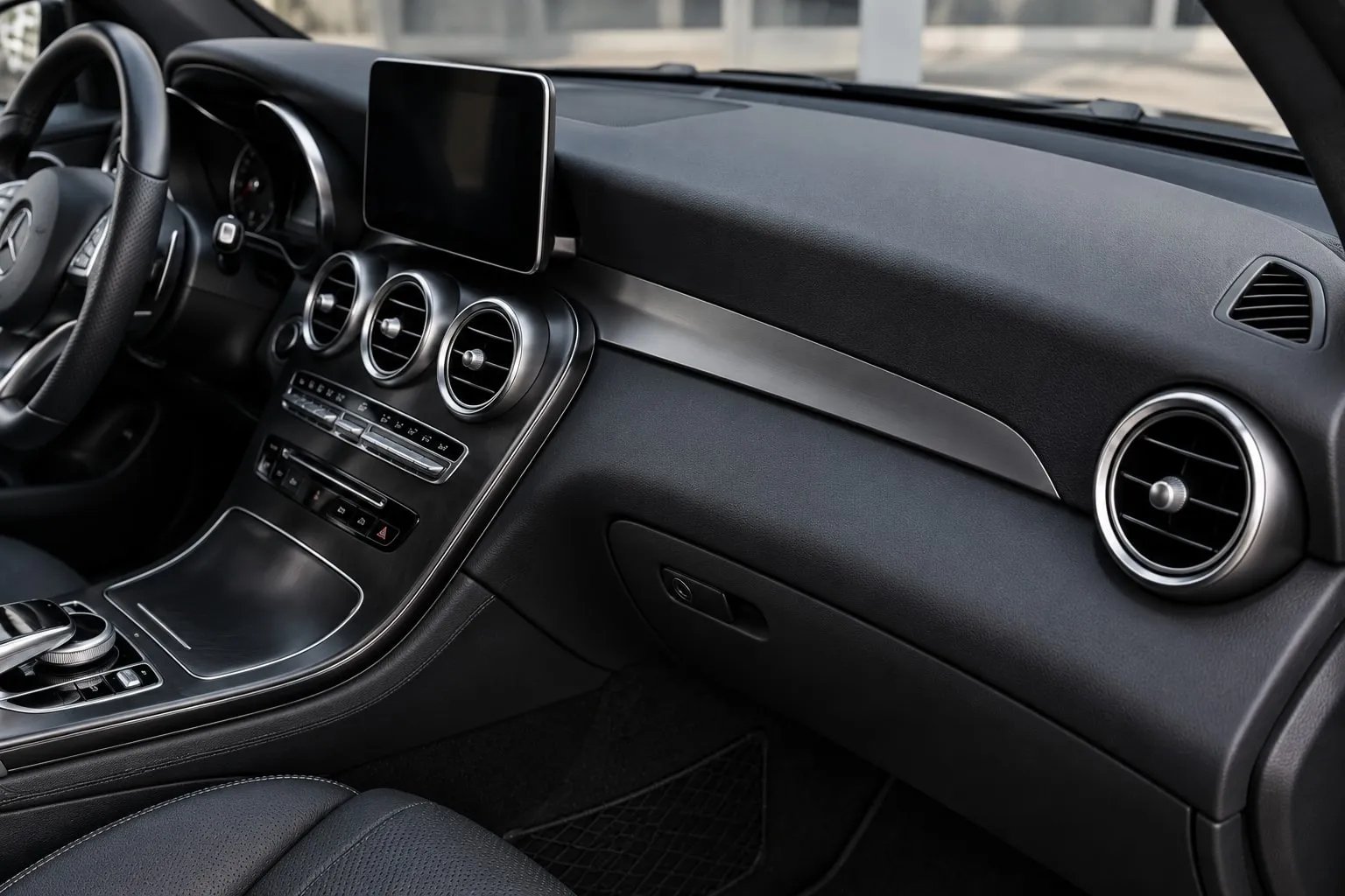 Dashboard after UV-protective treatment
