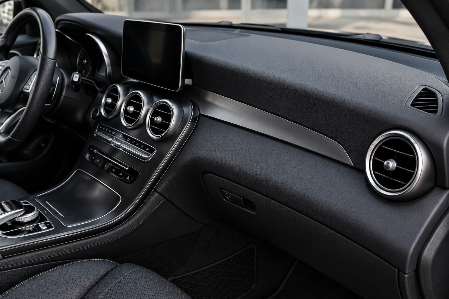 Dashboard after UV-protective treatment